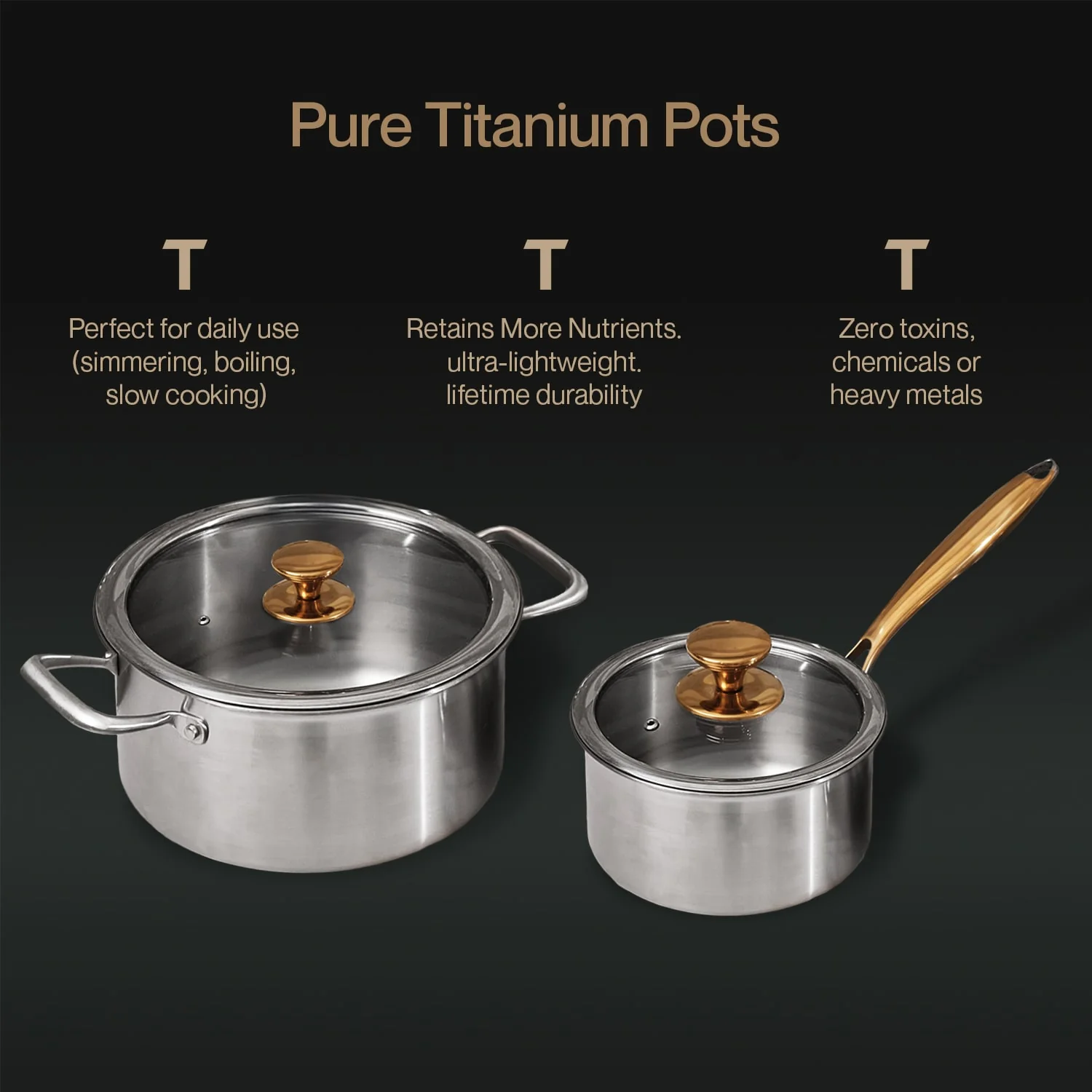 Complete Signature Titanium Cookware Set (14 Piece) - Image 12