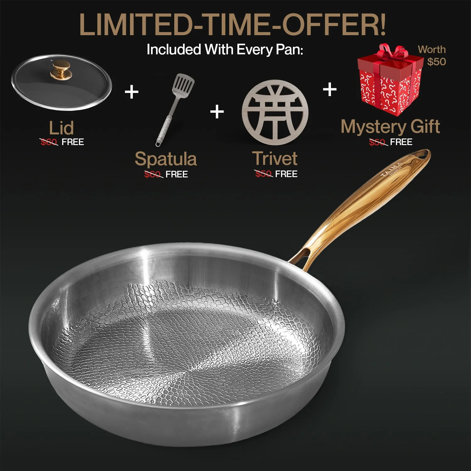 SPRING SALE EXCLUSIVE | Taima® Pure Titanium Classic Pan Pro