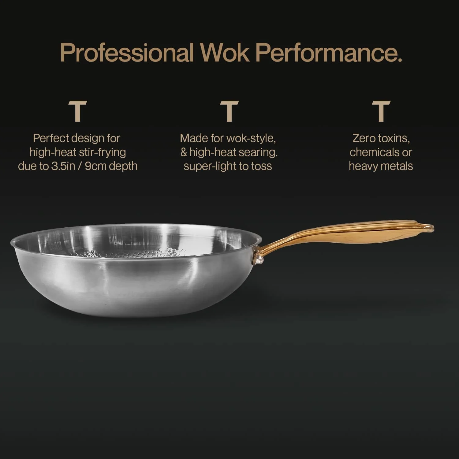 TAIMA Certified Pure Titanium Wok Pan Pro - Image 3